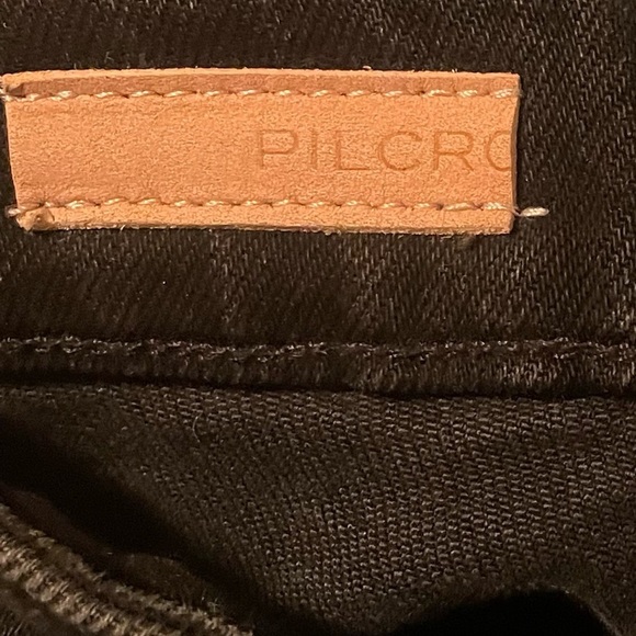 Anthropologie Pilcro Straight Split Hem Jeans in Black - Picture 4 of 7